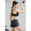 Supply polyester/spandex full set yoga bra and short in stock